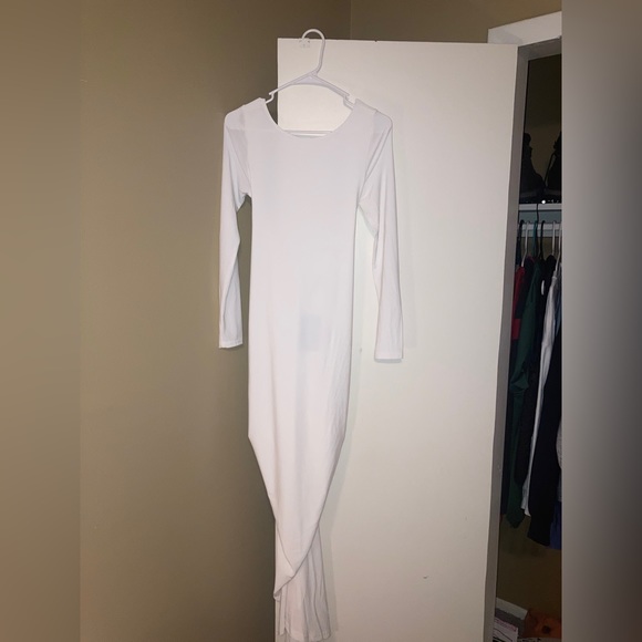 White Low Back Maxi Dress - Picture 2 of 3